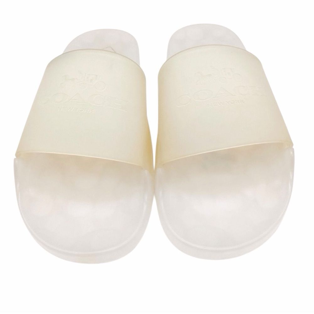 NWT Coach Men’s Clear Slide Chalk Sandals Size 9D